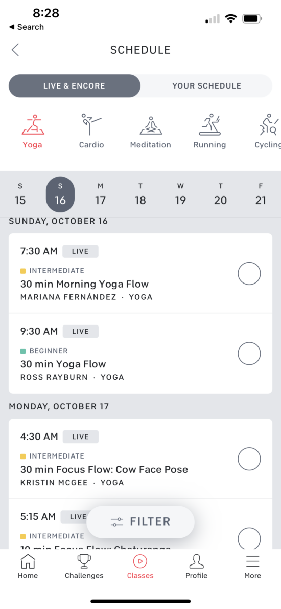 Add Peloton rides and classes to calendars